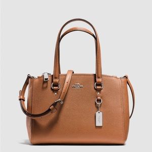 COACH Crossgrain Leather Updated Stanton Carryall 26 - Tan, Genuine Leather
